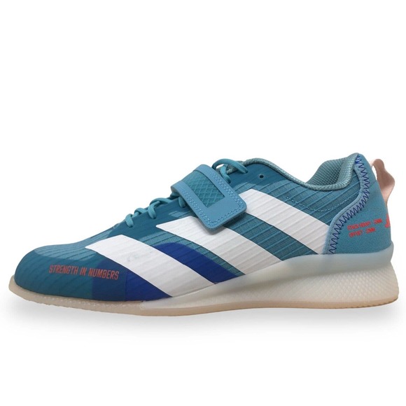 Adidas Adipower 3 Weightlifting Shoes Mens 8/Womens 9.5 Blue/White/Solar Red NEW main image 8